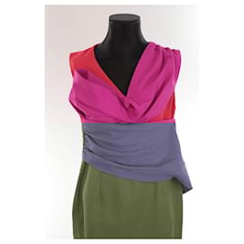 Lk Bennett-Silk dress-Red