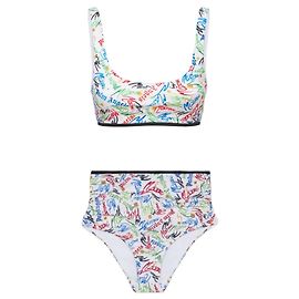 Haut de bikini et bas de bikini Missoni Scribble multi-capsules blancs Palm Angels Multicolore