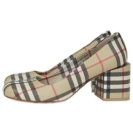 Burberry – Pumps mit House-Check in Beige Beige