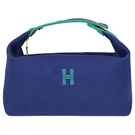 Hermès-Hermes Blue Large Bride-A-Brac Case-Blue