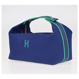 Hermès-Hermes Blue Large Bride-A-Brac Case-Blue