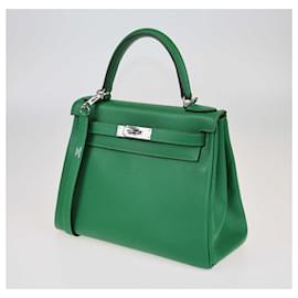 Hermès-Hermes Cactus Evercolor Palladium Hardware Kelly Retourne 28 bag-Other