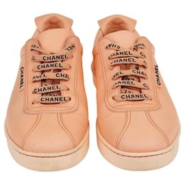 Chanel-Chanel Peach Weekender Low Top Sneakers-Other