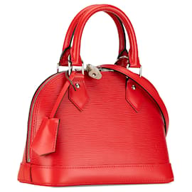 Louis Vuitton-Red Louis Vuitton Epi Alma BB Satchel-Red