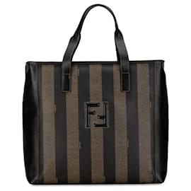 Fendi-Cabas Fendi Pequin noir-Noir