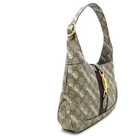 Gucci-Brown Gucci Small The Hacker Project GG Supreme Jackie 1961 Crossbody Bag-Brown