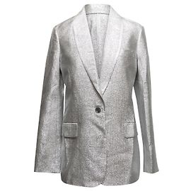 silver 3.1 Phillip Lim Metallic Blazer Size US 4 Silvery