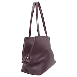 Autre Marque-Eggplant R. Horns Wien Leather Shoulder Bag-Other