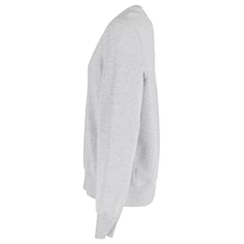 Burberry-Burberry Crew Neck Long Sleeve Sweatshirt in Grey Cotton-Grey
