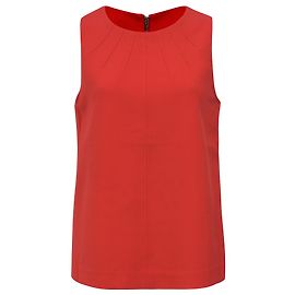 Diane Von Furstenberg Sleeveless Top in Red Polyester Red