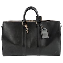 Louis Vuitton-Louis Vuitton Keepall 45 Epi travel bag black-Black