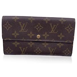 Louis Vuitton-Vintage Monogram Canvas Long Continental Sarah Wallet-Brown