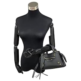 Balenciaga-Balenciaga Motocross Classic Neo Mini City Bag Leather Handbag 628524 in excellent condition-Other