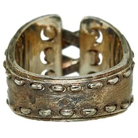 Hermès-Hermes Silver Corset Ring  Metal Ring in Fair condition-Other