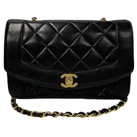 Chanel-Bolsa transversal Chanel Diana Flap de couro em muito bom estado-Outro