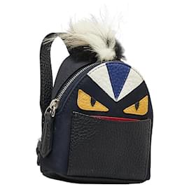Fendi-Fendi Nylon Bugs Eye Mini Backpack Charm  Canvas Other 7AR432 in good condition-Other