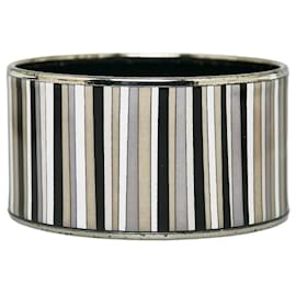 Hermès-Hermes Carioca Striped Bangle  Enamel Bracelet in Good condition-Other