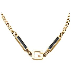 Givenchy-Givenchy G Square Chain Necklace Metal Necklace in Good condition-Other