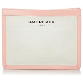 Balenciaga-Balenciaga Logo Classic Clutch Bag  Canvas Clutch Bag 410119.0 in good condition-Other