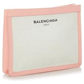 Balenciaga-Balenciaga Logo Classic Clutch Bag  Canvas Clutch Bag 410119.0 in good condition-Other