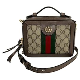 Gucci-Gucci GG Supreme Ophidia Mini Crossbody Bag Canvas Crossbody Bag 602576 in excellent condition-Other