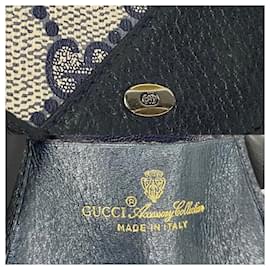 Gucci-Gucci GG Supreme & Leather Coin Purse Leather Coin Case 64 03 432 in good condition-Other