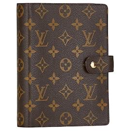 Louis Vuitton-Louis Vuitton Monogram Agenda MM  Canvas Notebook Cover R20105 in good condition-Other