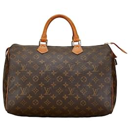 Louis Vuitton-Louis Vuitton Speedy 35 Canvas Handbag M41524 in fair condition-Other