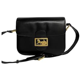 Céline-Celine Leather Carriage Shoulder Bag Leather Shoulder Bag in Good condition-Other
