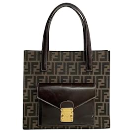 Fendi-Bolsa tote de lona Fendi Zucca em muito bom estado-Outro