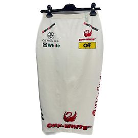 Off White Off-White skirts T.International S Polyester White