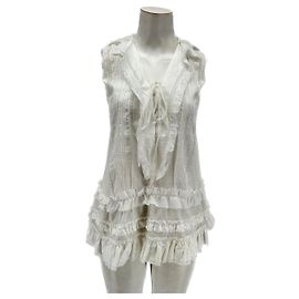 Ermanno Scervino topo T.FR 38 de algodão Branco