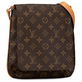 Louis Vuitton-Louis Vuitton Brown Monogram Musette Salsa Kurzer Riemen-Braun