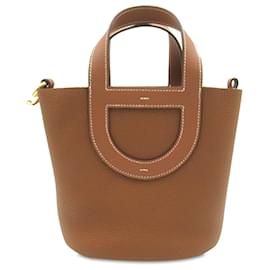 Hermès-Hermès Brown Clemence and Swift In The Loop 18-Brown