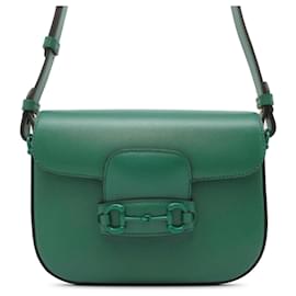 Gucci-Gucci Green Mini Horsebit 1955 crossbody-Green