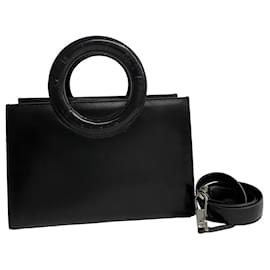 Céline-Celine Leather Round Handle Bag Leather Handbag in Good condition-Other