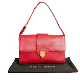 Yves Saint Laurent-Yves Saint Laurent Leather Shoulder Bag Leather Shoulder Bag in Very Good Condition-Other