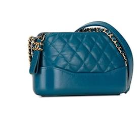 Chanel-Chanel Quilted Leather Gabrielle Clutch with Chain Leather Crossbody Bag in Good condition-Other
