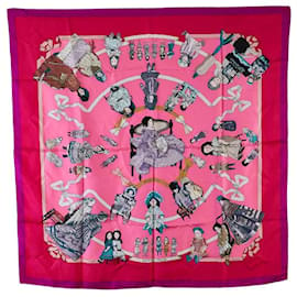 Hermès-Hermes Carré Hello Dolly Silk Scarf Cotton Scarf in Excellent condition-Other