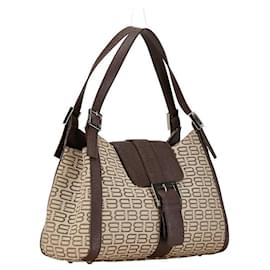 Balenciaga-Balenciaga BB Monogram Canvas & Leather Handbag Canvas Handbag in Good condition-Other