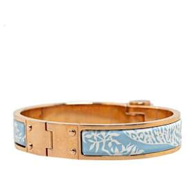 Hermès-Hermes Enamel Hinged Bracelet Enamel Bangle in Good condition-Other