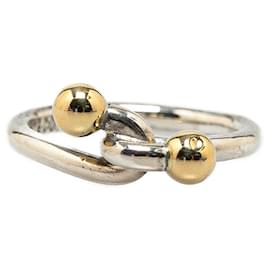 Tiffany & Co-TIFFANY & CO 18k Gold & Silver Love Knot Ring  Metal Ring in Good condition-Other