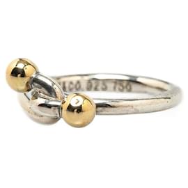 Tiffany & Co-TIFFANY & CO 18k Gold & Silver Love Knot Ring  Metal Ring in Good condition-Other