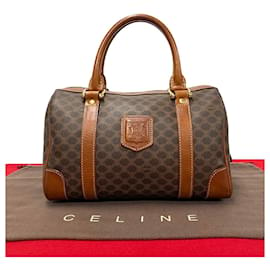 Céline-Celine Macadam Canvas Mini Boston Bag Canvas Handbag in Good condition-Other