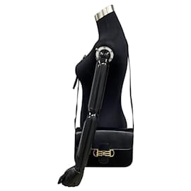 Céline-Celine Leather Horsebit Crossbody Bag  Leather Crossbody Bag in Excellent condition-Other