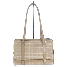 Sac à main Max Mara blanc beige coton polyamide Blanc Beige
