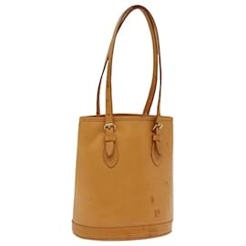 Louis Vuitton-LOUIS VUITTON Nomad Leather Bucket PM Sac à bandoulière Beige M85001 Auth LV 76964-Beige