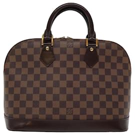 Louis Vuitton-LOUIS VUITTON Damier Ebene Alma Handtasche N51131 LV Auth 76753-Andere