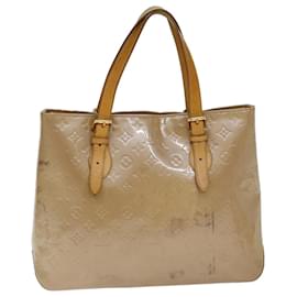 Louis Vuitton-LOUIS VUITTON Monogramm Vernis Brentwood Umhängetasche Noisette M91511 Auth 77305-Haselnuss