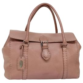 Fendi-FENDI Sac à bandoulière Cuir Rose Auth ep4380-Rose